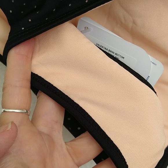 Fabletics Black Perforated Valentina Bikini Bottom Swim - Picture 7 of 7